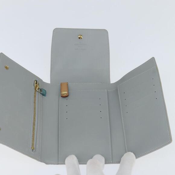 LOUIS VUITTON Monogram Vernis Walker Wallet Lime Yellow M91074 LV Auth hk3224 - Picture 9 of 16